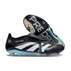 adidas Predator Elite Fold-over Tongue FG Noir Blanc Bleu