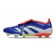 adidas Predator Elite Fold-over Tongue FG Blu Lucido Ftwr Bianco Rosso Solare