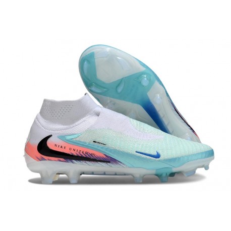 Scarpa da Calcio Nike Phantom 6 Elite DF FG Blu Bianco Arancio