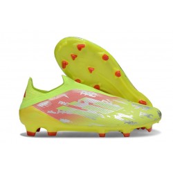 Scarpe Adidas F50 Elite Senza Lacci FG Giallo Rosso