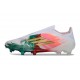 Scarpe Adidas F50 Elite Senza Lacci FG Bianco Rosa Verde Or