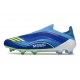 Scarpe Adidas F50 Elite Senza Lacci FG Team Blu Royal Giallo Solare Semi Blu Burst