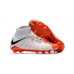 Scarpe Nike Hypervenom Phantom 3 Dynamic Fit FG - Bianco Arancio