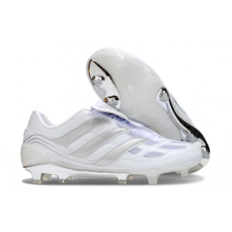 adidas Predator Elite Fold-over Tongue FG Bianco Argento