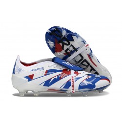 adidas Predator Elite Fold-over Tongue FG Bianco Blu Rosso