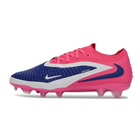 Scarpa Nike Phantom 6 Elite Low FG Blu Rosa