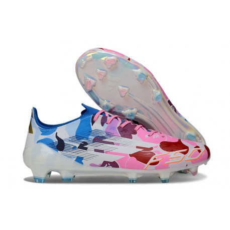 Scape Adidas F50 Elite FG Bianco Rosa Blu