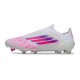 Scarpe Adidas F50 Elite Senza Lacci FG Bianco Rosa
