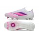 Scarpe Adidas F50 Elite Senza Lacci FG Bianco Rosa