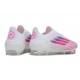 Scarpe Adidas F50 Elite Senza Lacci FG Bianco Rosa
