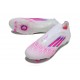 Scarpe Adidas F50 Elite Senza Lacci FG Bianco Rosa