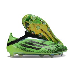 Scarpe Adidas F50 Elite Senza Lacci FG Verde Nero