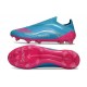 Scarpe Adidas F50 Elite Senza Lacci FG Blu Rosa