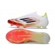 Scarpe Adidas F50 Elite Senza Lacci FG Bianco Nero Giallo