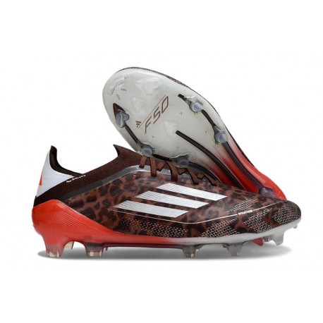 Scape Adidas F50 Elite FG Leopardo Argento Rosso