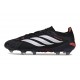 adidas Predator 26 Elite Low FG Nuovo Nero Bianco Rosso
