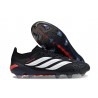 adidas Predator 26 Elite Low FG Nuovo Nero Bianco Rosso
