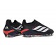 adidas Predator 26 Elite Low FG Nuovo Nero Bianco Rosso