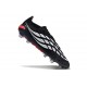 adidas Predator 26 Elite Low FG Nuovo Nero Bianco Rosso