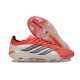adidas Predator 26 Elite Low FG Nuovo Rosso Lucido Nero Core Ftwr Bianco