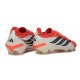 adidas Predator 26 Elite Low FG Nuovo Rosso Lucido Nero Core Ftwr Bianco