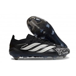 adidas Predator 26 Elite Low FG Nuovo Nero Bianco