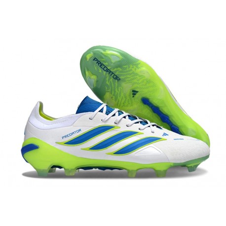adidas Predator 26 Elite Low FG Nuovo Bianco Blu