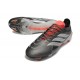 adidas Predator 26 Elite Low FG Nuovo Ferro Metallizzato Zero Metallico Rosso Lucido