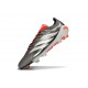 adidas Predator 26 Elite Low FG Nuovo Ferro Metallizzato Zero Metallico Rosso Lucido
