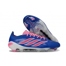 adidas Predator 26 Elite Low FG Nuovo Blu Rosa