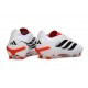 adidas Predator 26 Elite Low FG Nuovo Bianco Nero Rosso