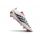 adidas Predator 26 Elite Low FG Nuovo Bianco Nero Rosso