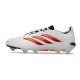 adidas Predator 26 Elite Low FG Nuovo Bianco Rosso Nero