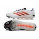 adidas Predator 26 Elite Low FG Nuovo Bianco Rosso Nero