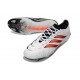 adidas Predator 26 Elite Low FG Nuovo Bianco Rosso Nero