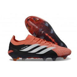 Scarpe da Calcio adidas Predator Elite L FG Arancio Nero Bianco