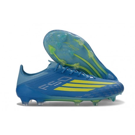 Adidas F50 Elite FG MESSI Team Blu Royal Giallo Solare Semi Blu Burst
