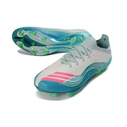 Scarpa adidas F50+ FG X Messi Ftwr Bianco Rosa Lucido Flash Acqua