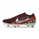 Nike Mercurial Vapor 16 Elite SG Pro Borgogna / Argento Metallizzato / Rosso / Fossile