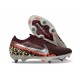 Nike Mercurial Vapor 16 Elite SG Pro Borgogna / Argento Metallizzato / Rosso / Fossile