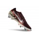 Nike Mercurial Vapor 16 Elite SG Pro Borgogna / Argento Metallizzato / Rosso / Fossile