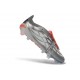 adidas Predator 26 Elite FT FG Ferro Metallizzato Zero Metallico Rosso Lucido