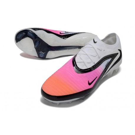 Scarpa Nike Phantom 6 Elite Low FG Rosa Bianco Nero