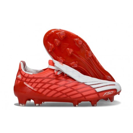 Adidas F50 Elite FG Spider Scarpe Rosso Bianco