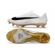 Scarpe da Calcio Nike Mercurial Vapor 17 Elite FG Bianco Nero Oro