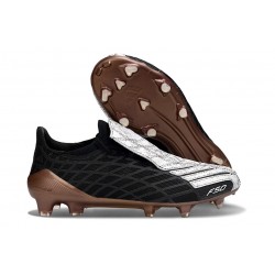 Adidas F50 Elite FG Spider Scarpe Nero Bianco Oro