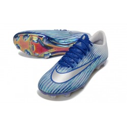 Scarpe da Calcio Nike Mercurial Vapor 17 Elite FG Blu Bianco Argento