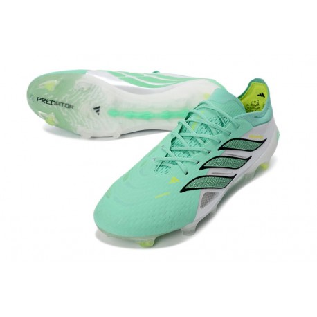 Scarpe da Calcio adidas Predator Elite L FG Verde Argento