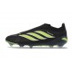Scarpa Nuovo adidas Predator Elite Laceless FG Nero Verde Lime