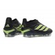 Scarpa Nuovo adidas Predator Elite Laceless FG Nero Verde Lime